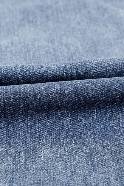 Dusk blue high-rise flared jeans - Love Salve 