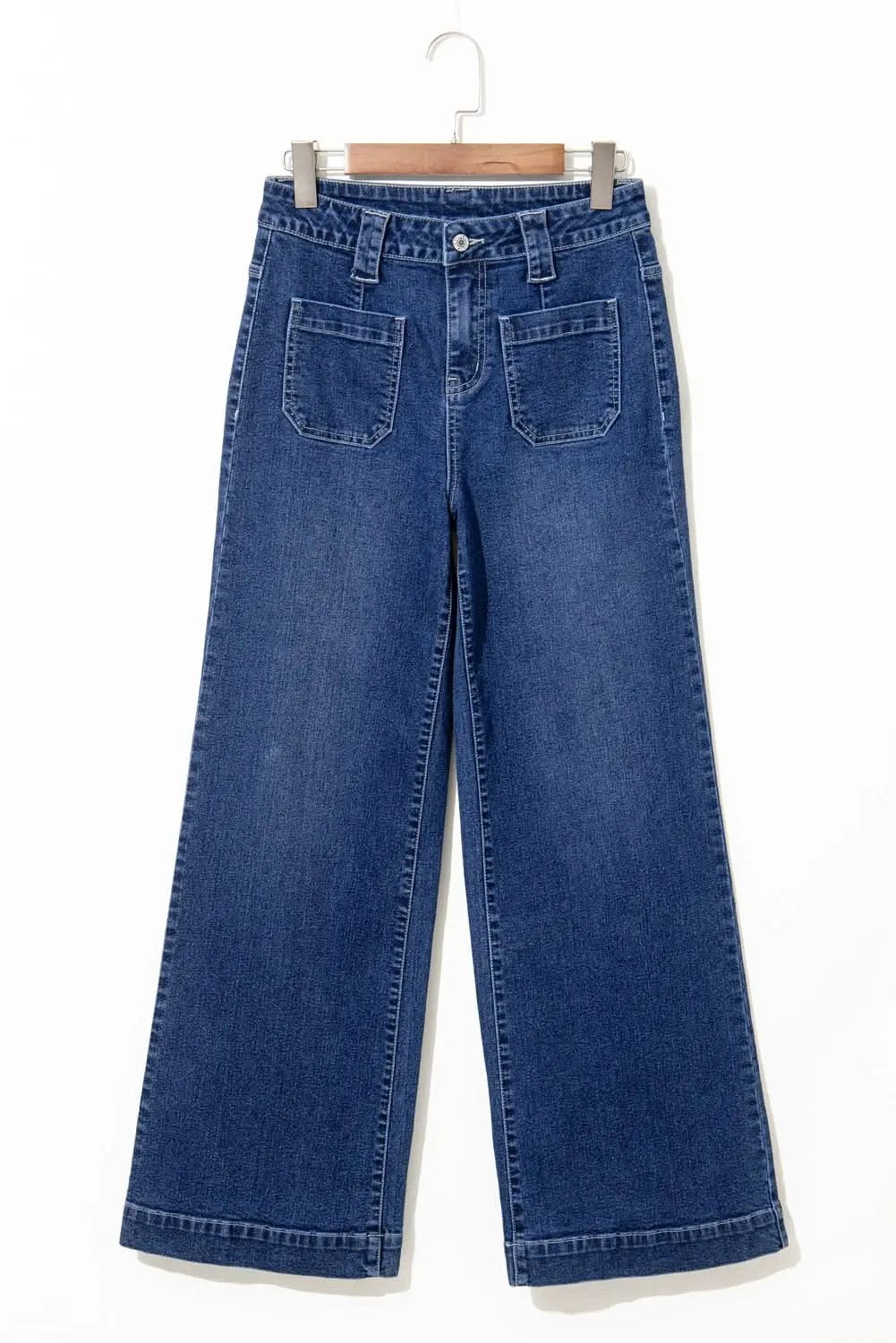 Sail blue high-waisted jeans - Love Salve 