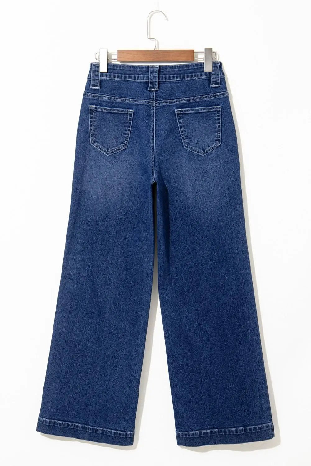 Sail blue high-waisted jeans - Love Salve 