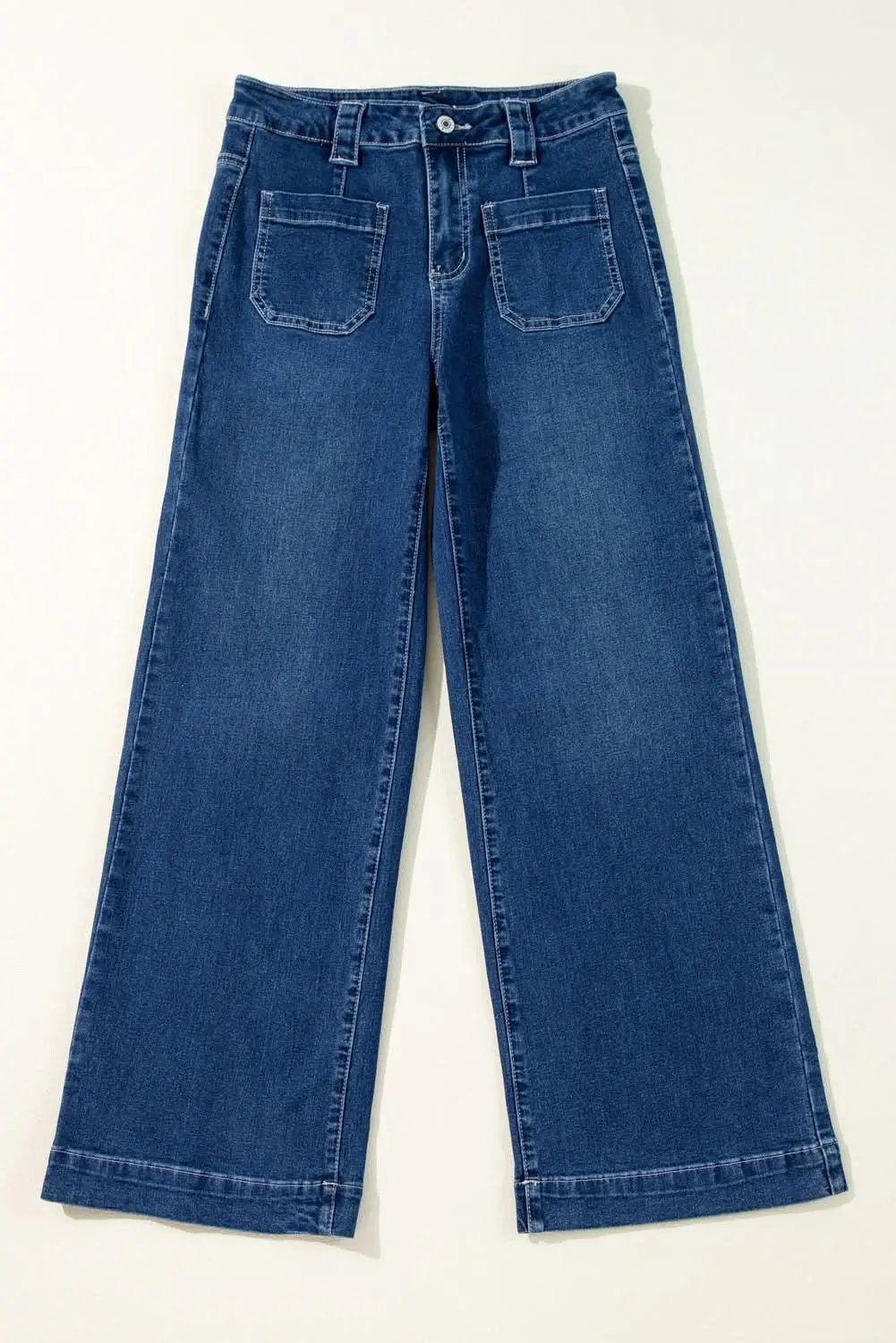 Sail blue high-waisted jeans - Love Salve 