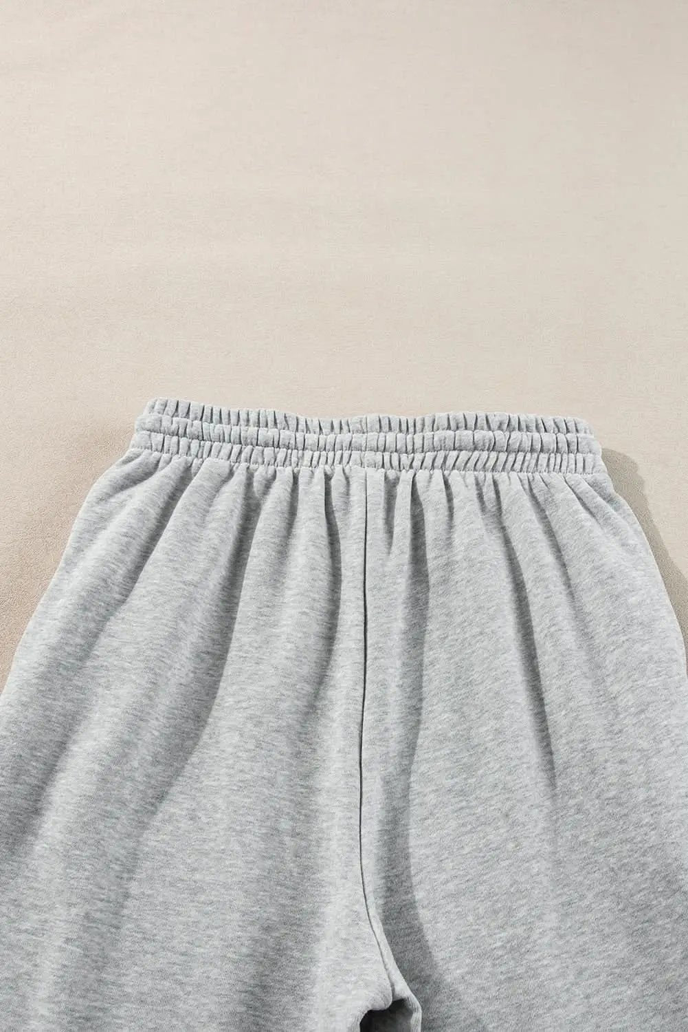 Light grey fleece-lined joggers - Love Salve 