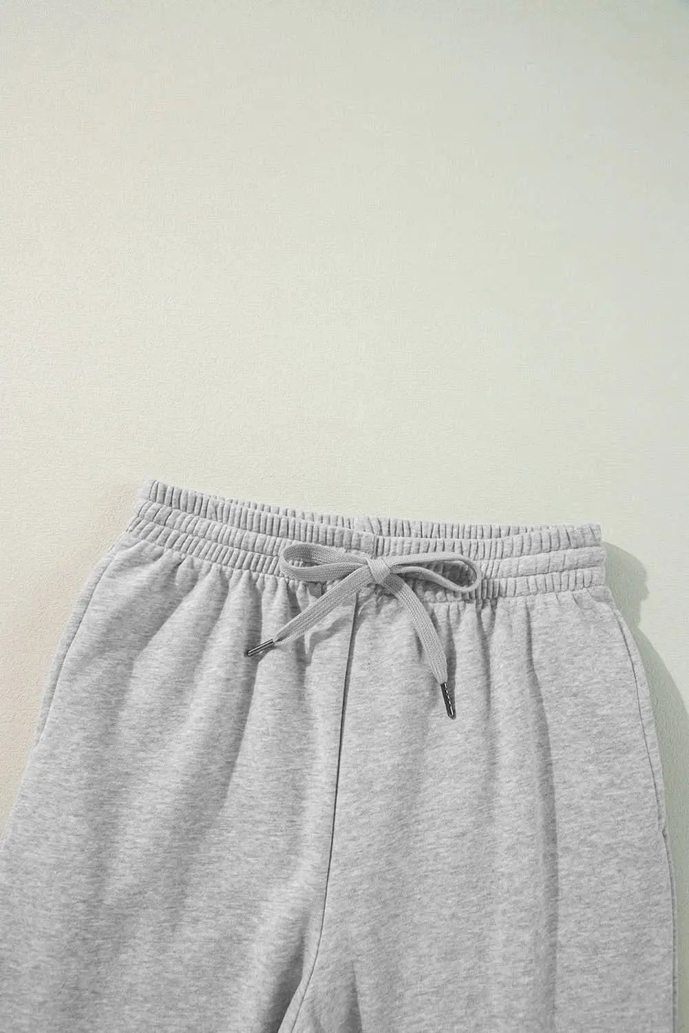 Light grey fleece-lined joggers - Love Salve 