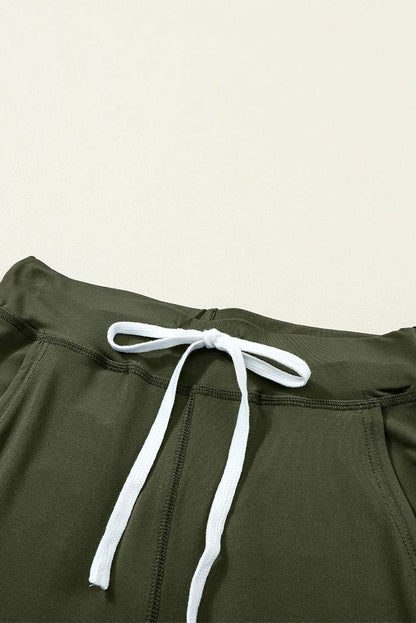 Moss green joggers with pockets - Love Salve 