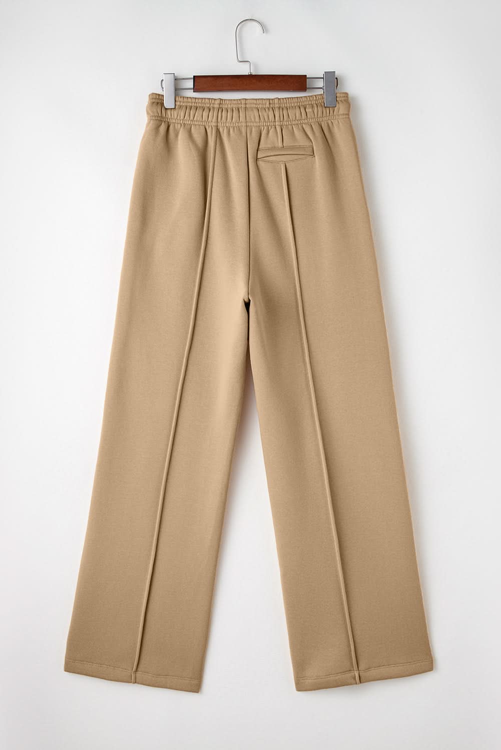 Trendy smoke gray wide leg pants - Love Salve 