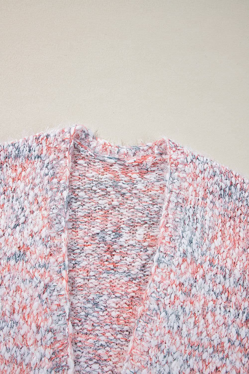 Trendy pink confetti cardigan for layering - Love Salve 