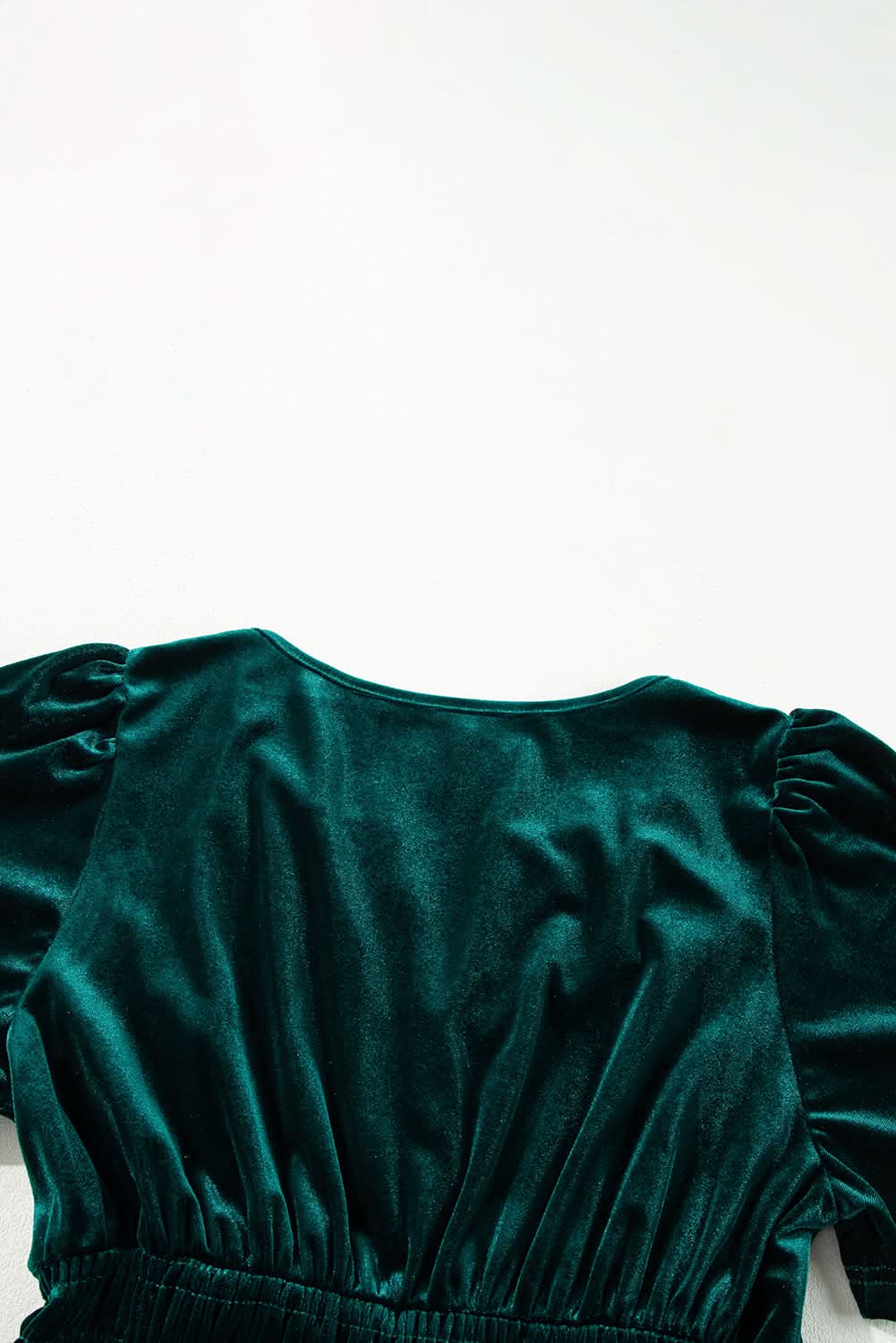 Evergreen velvet tiered maxi dress - Love Salve 