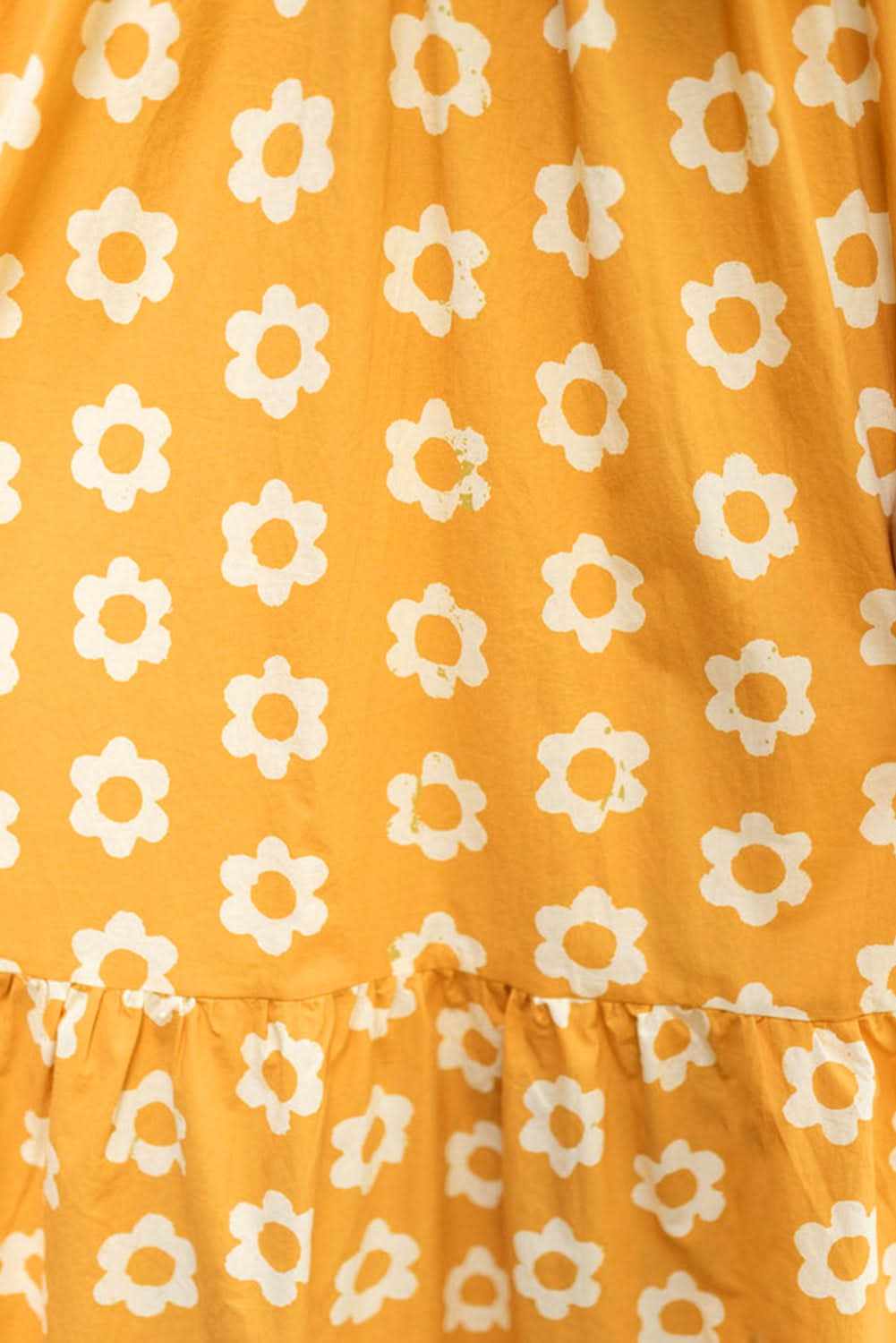 Floral Collared Maxi Dress - Yellow - Love Salve 