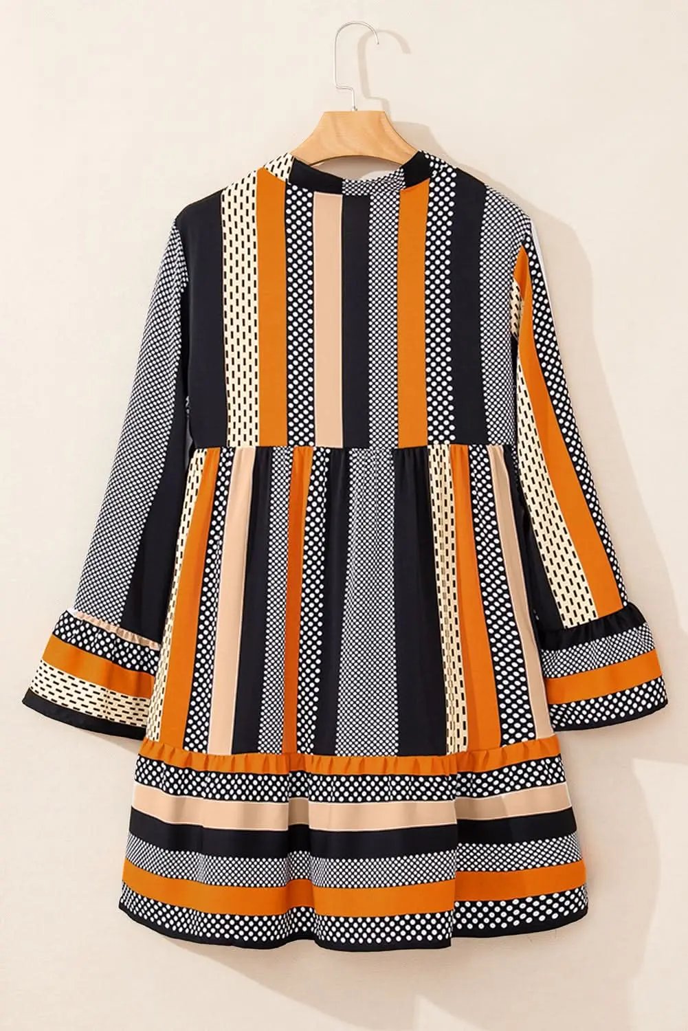 Playful polka dot ruffled mini dress - Love Salve 