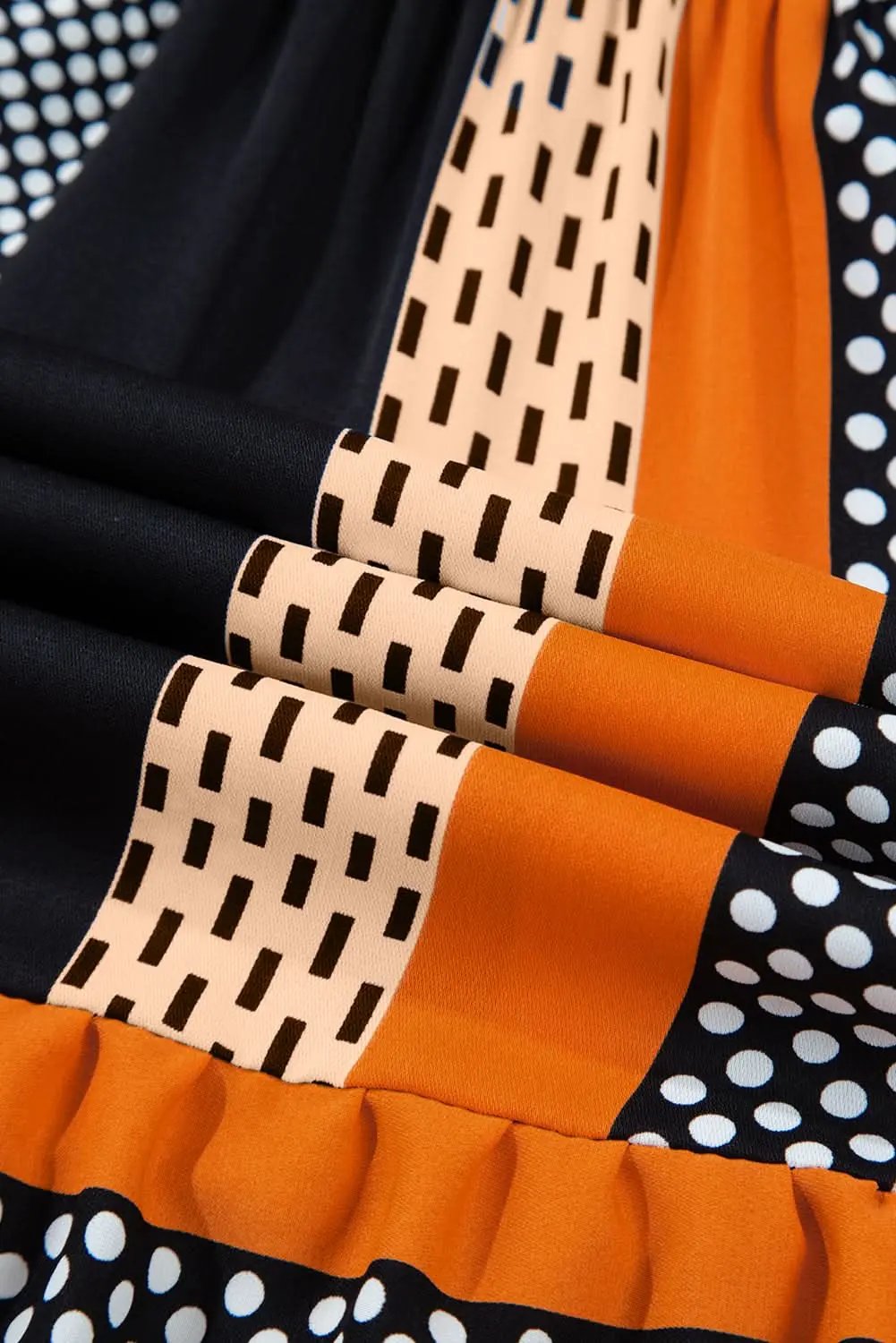 Playful polka dot ruffled mini dress - Love Salve 