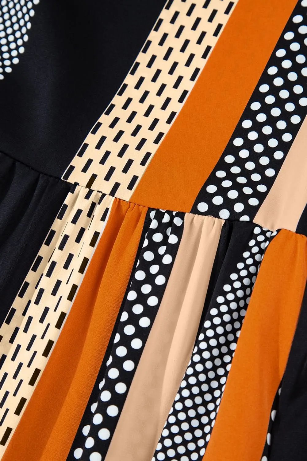 Playful polka dot ruffled mini dress - Love Salve 