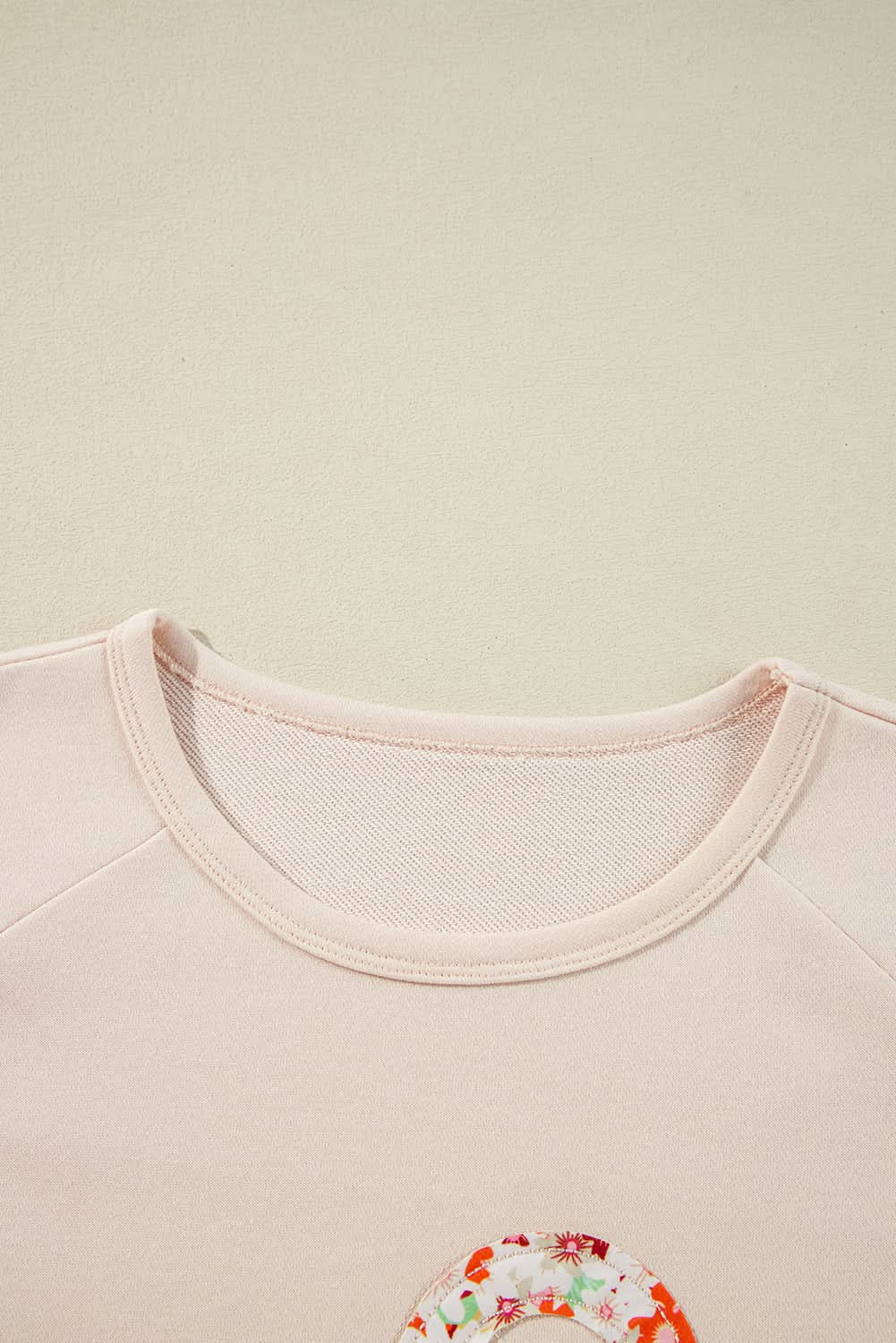 Beige floral wide sleeve top - Love Salve 