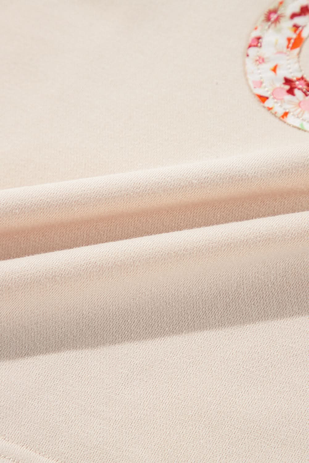 Beige floral wide sleeve top - Love Salve 