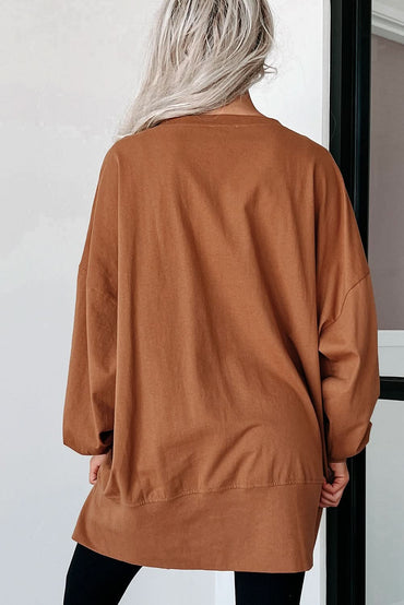 Chic chestnut sequin Halloween top - Love Salve 