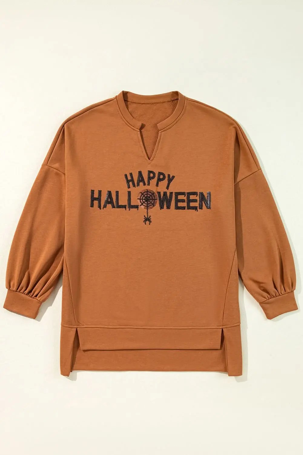 Chic chestnut sequin Halloween top - Love Salve 