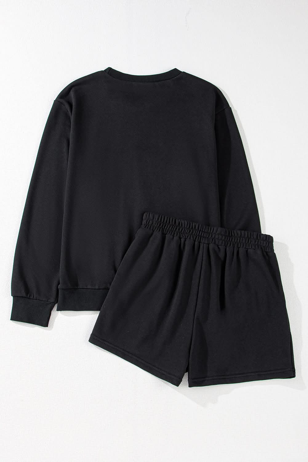 Casual black rugby pullover set - Love Salve 