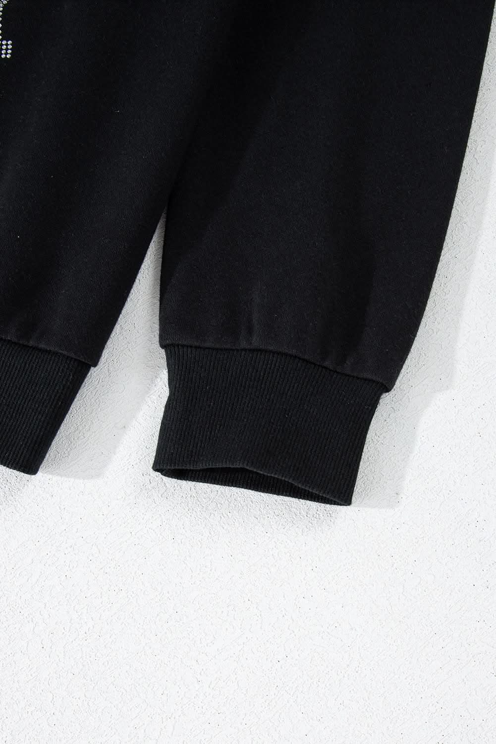 Casual black rugby pullover set - Love Salve 