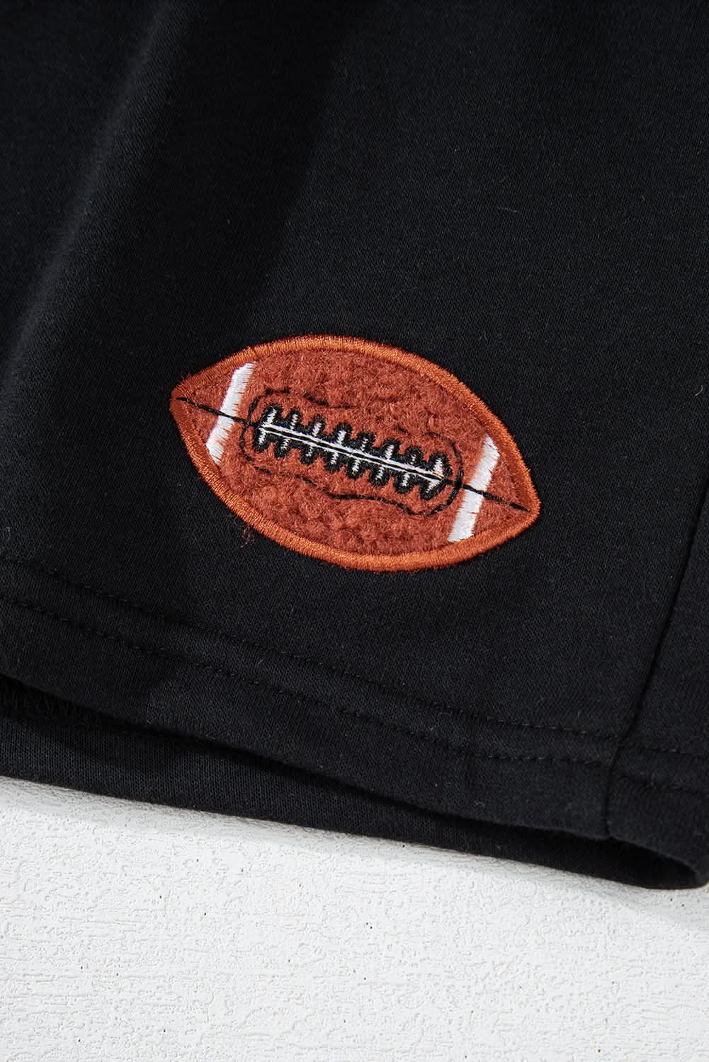 Casual black rugby pullover set - Love Salve 