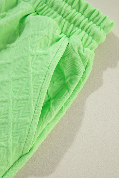 Light green checkered lounge set - Love Salve 