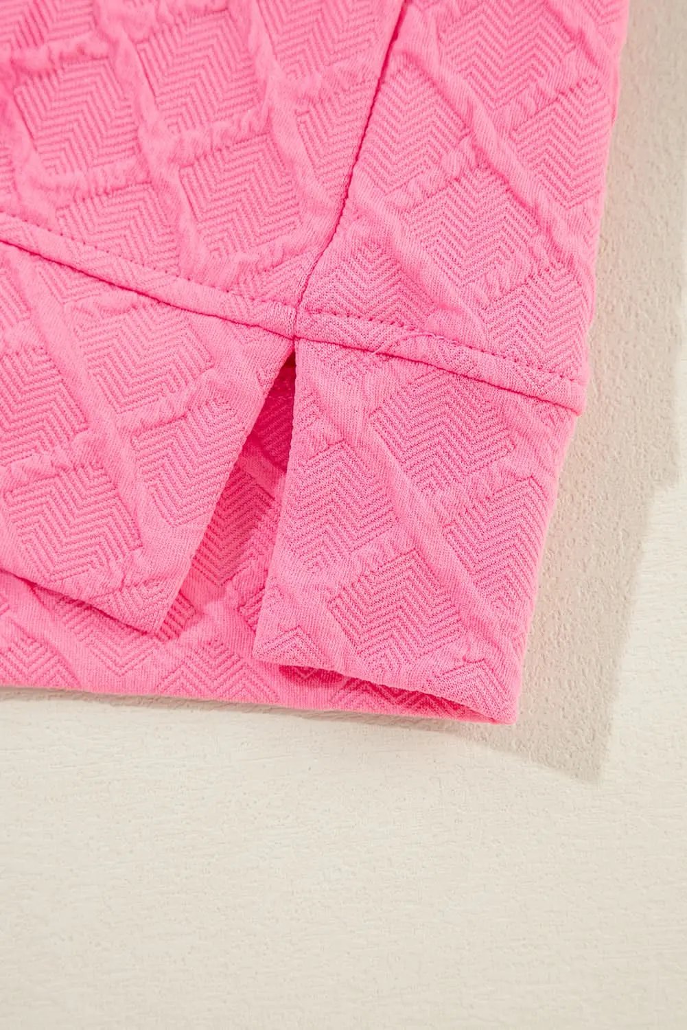 Sachet pink checkered lounge set - Love Salve 