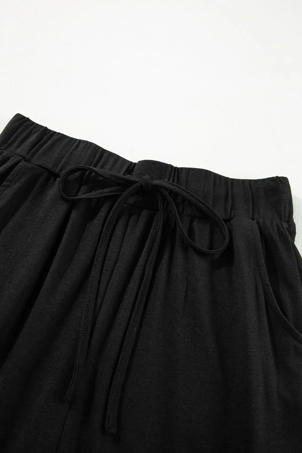 Chic black cardigan & skinny pants set - Love Salve 