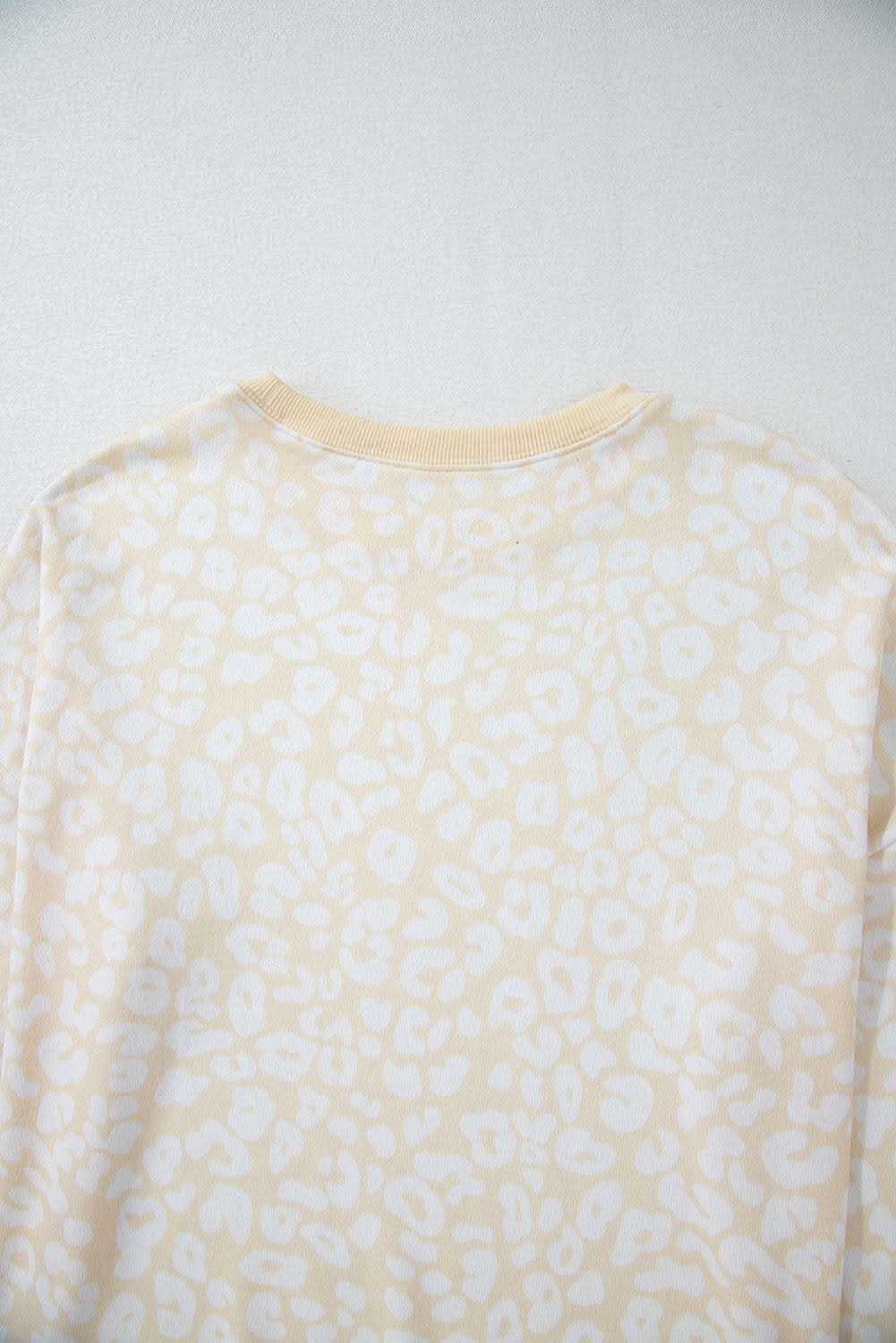 Cozy cheetah print loungewear set - Love Salve 