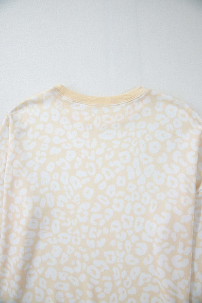 Cozy cheetah print loungewear set - Love Salve 
