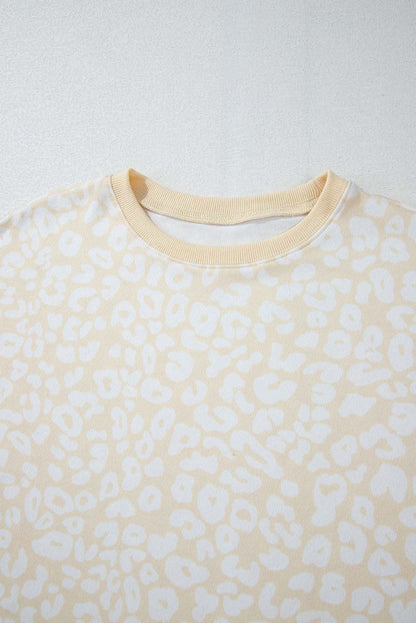 Cozy cheetah print loungewear set - Love Salve 