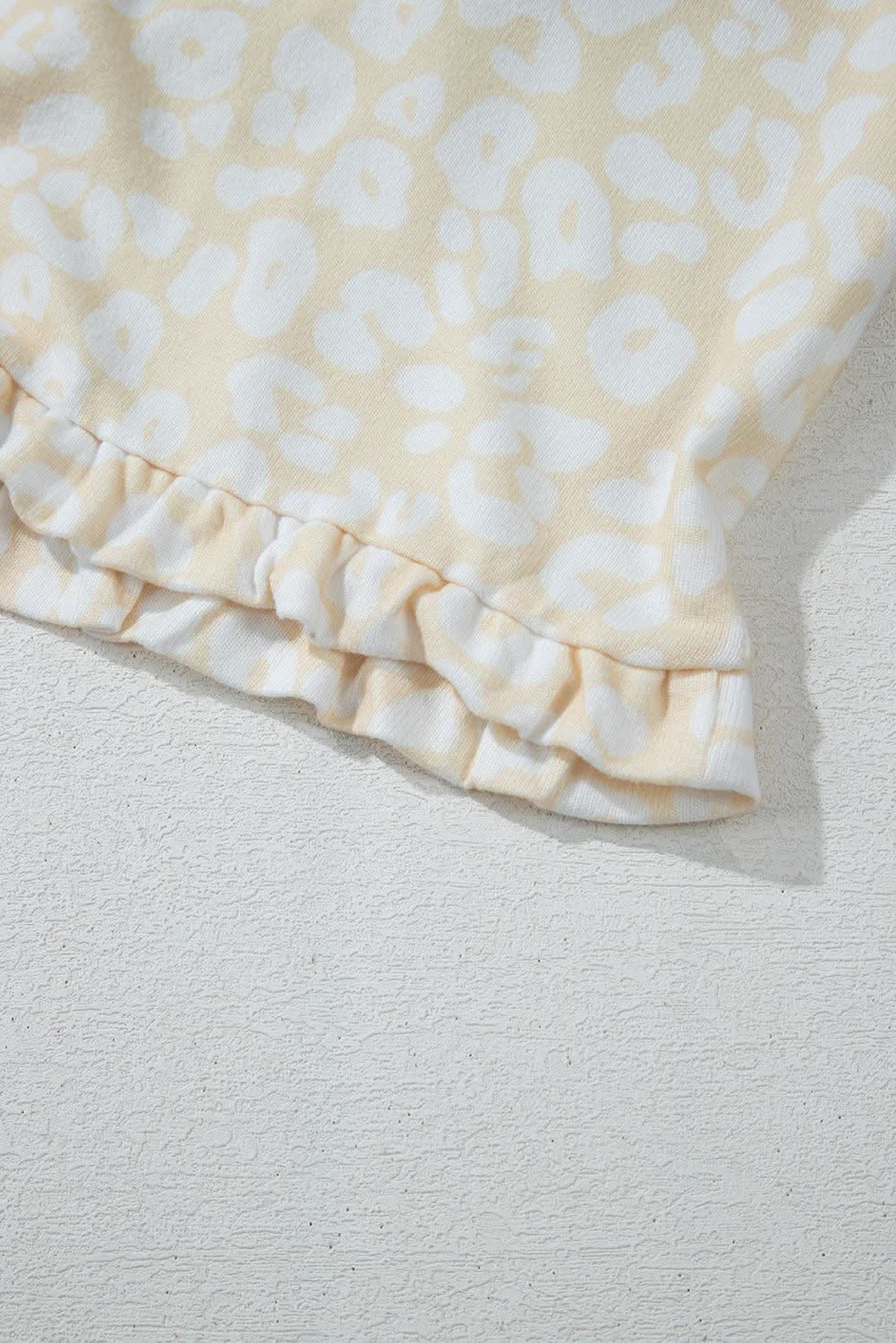 Cozy cheetah print loungewear set - Love Salve 