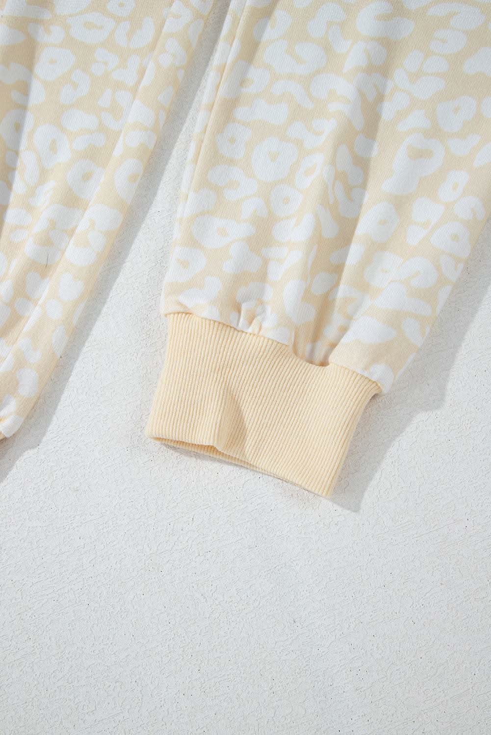 Cozy cheetah print loungewear set - Love Salve 