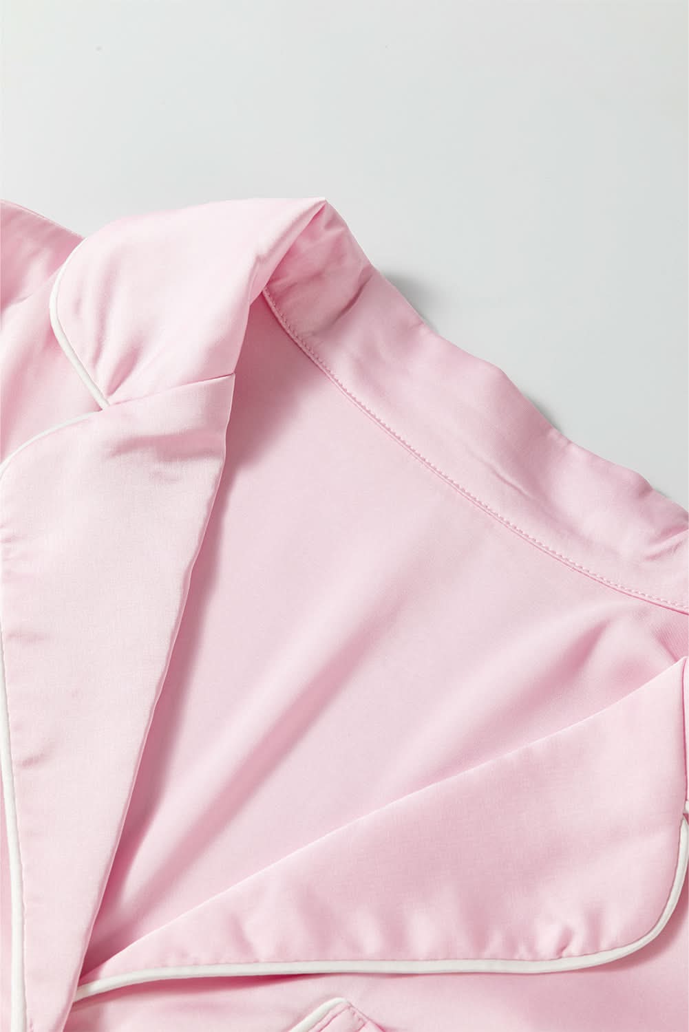 Light pink satin lounge set 