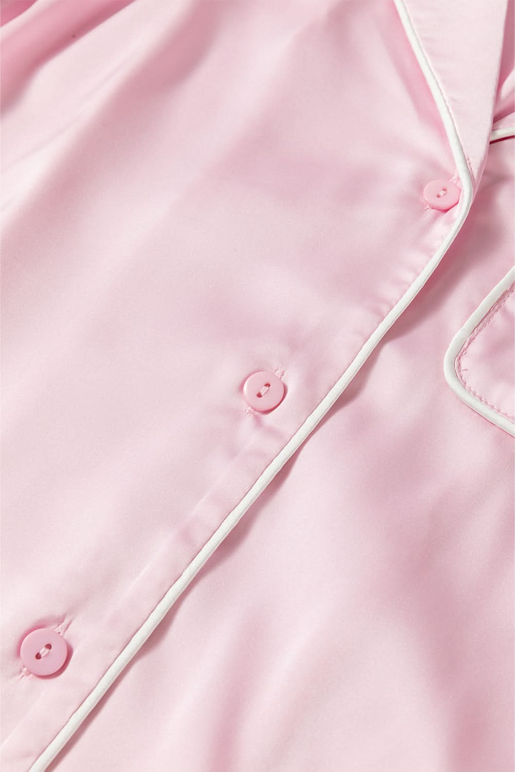 Light pink satin lounge set 
