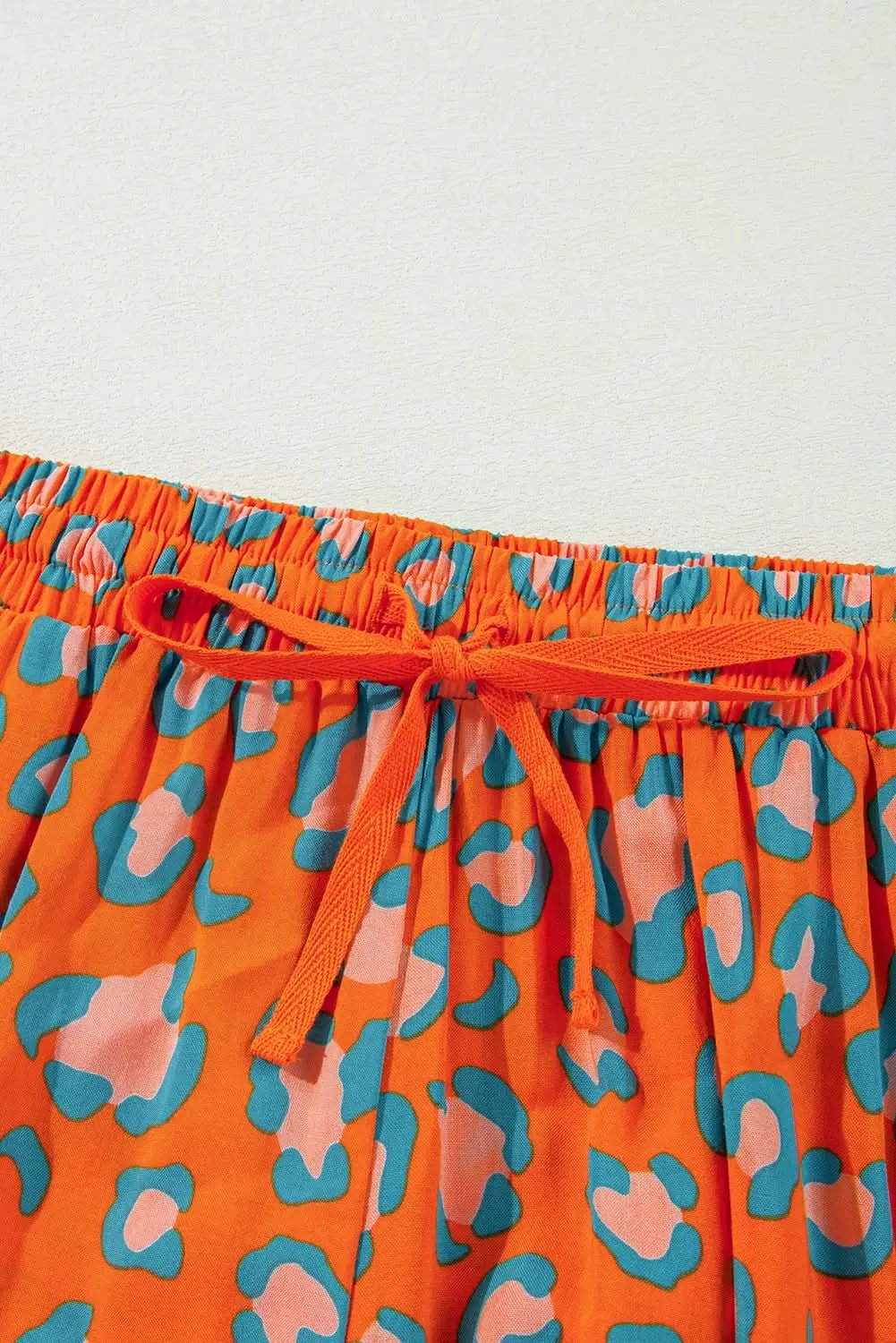 Leopard Print Orange Loungewear Set - Love Salve 