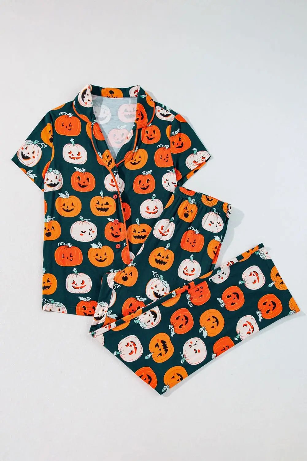Orange Halloween Pajama Set - Love Salve 