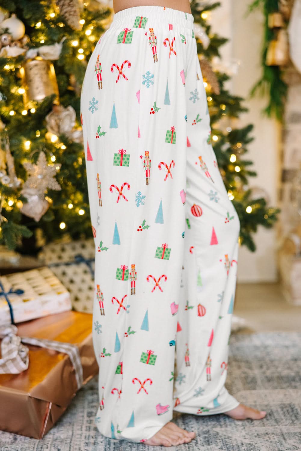 Festive White Christmas Pjs Set - Love Salve 