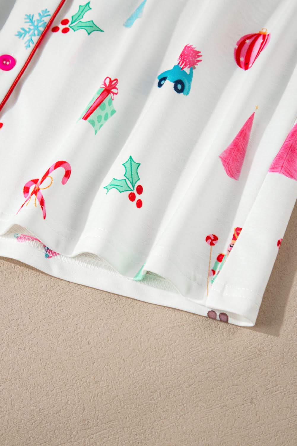 Festive White Christmas Pjs Set - Love Salve 