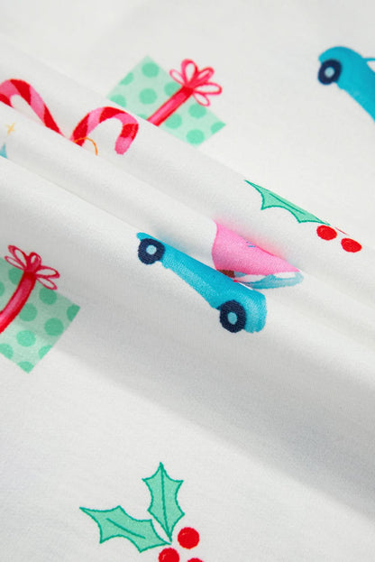 Festive White Christmas Pjs Set - Love Salve 