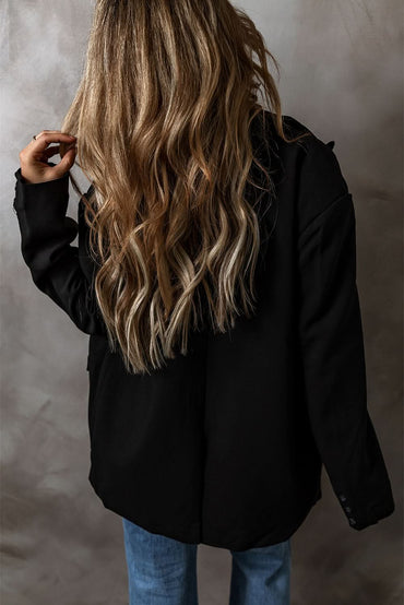 Chic black blazer with pockets - Love Salve 