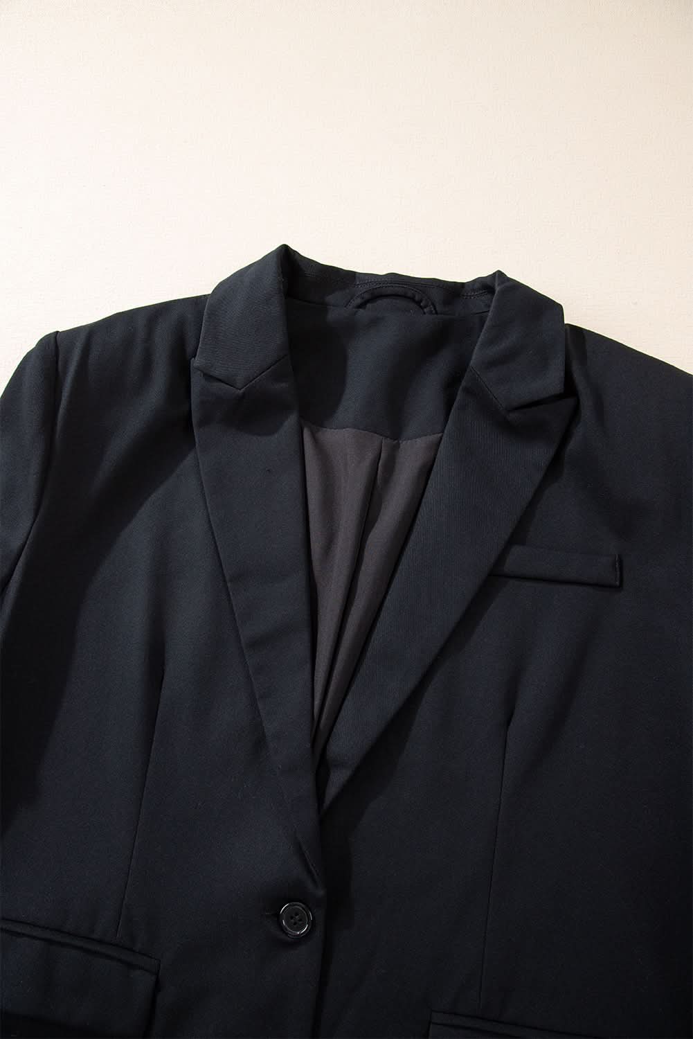 Chic black blazer with pockets - Love Salve 