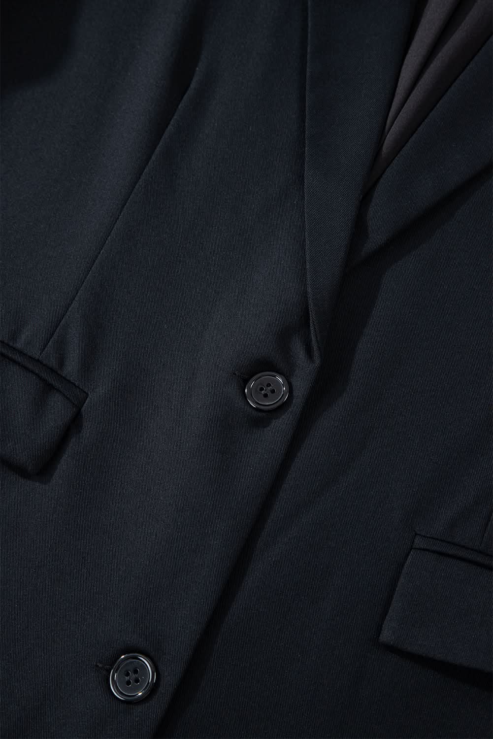 Chic black blazer with pockets - Love Salve 