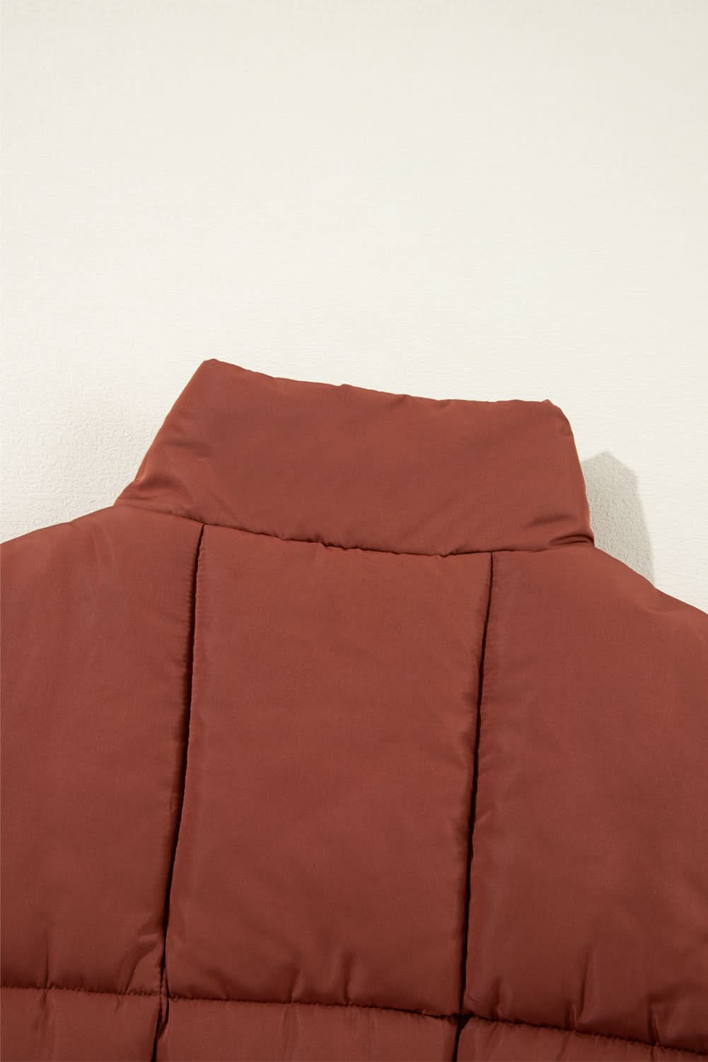 Cozy coffee quilted puffer coat - Love Salve 