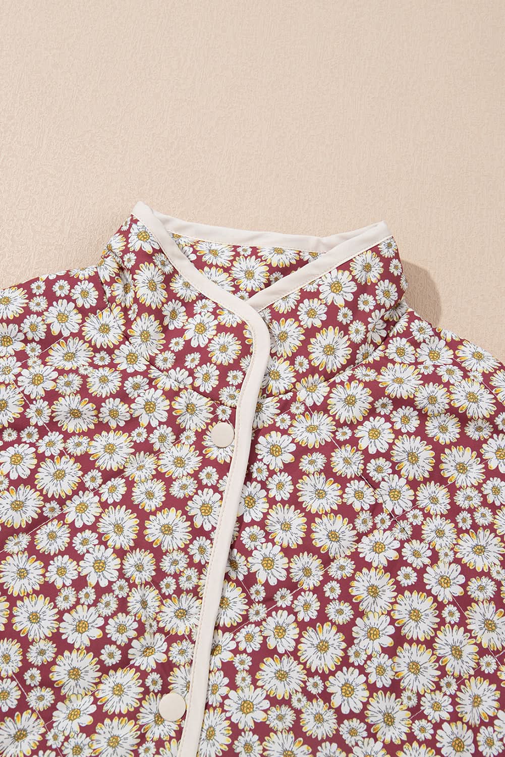 Chic pink floral coat with pockets - Love Salve 