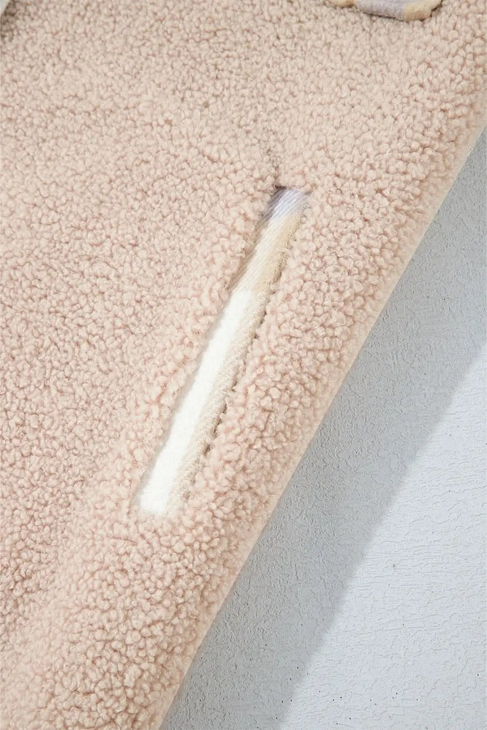 Chic smoke gray plaid sherpa coat - Love Salve 