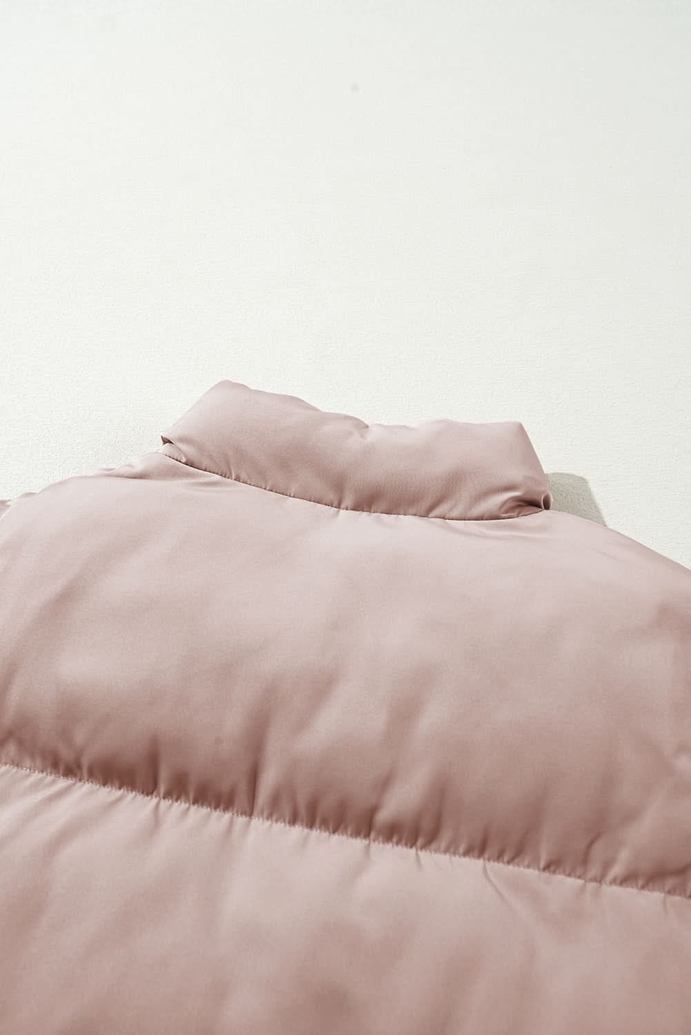 Chic apricot pink puffer jacket - Love Salve 