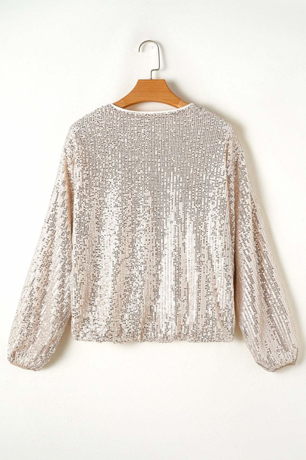 Glam apricot sequin jacket - Love Salve 