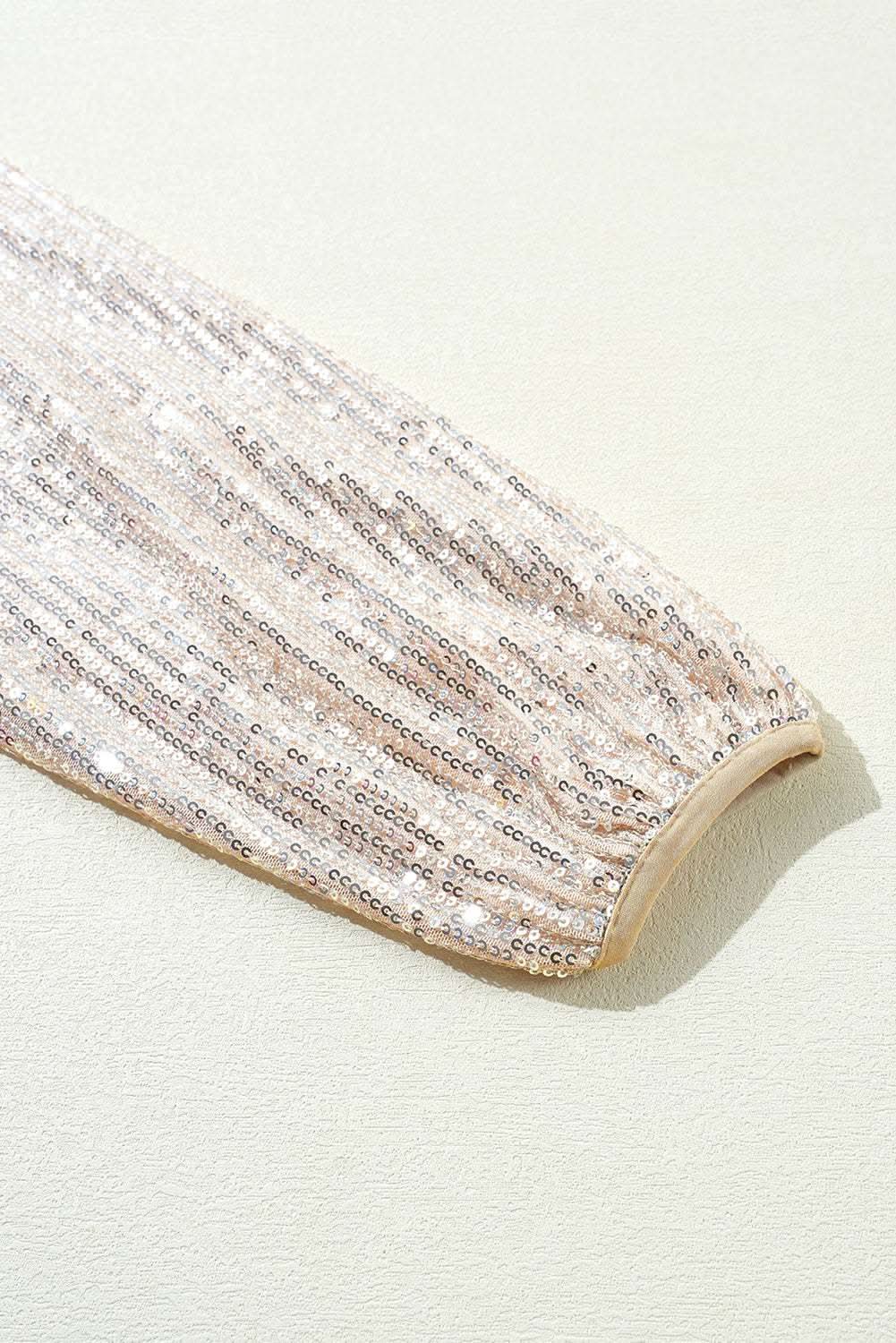 Glam apricot sequin jacket - Love Salve 