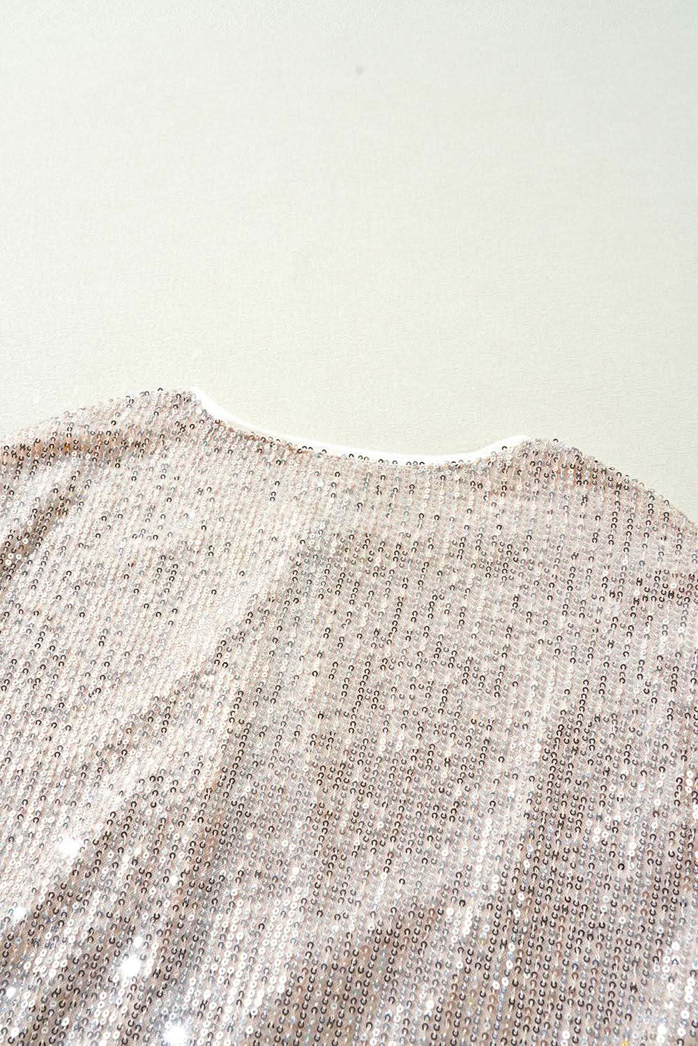 Glam apricot sequin jacket - Love Salve 