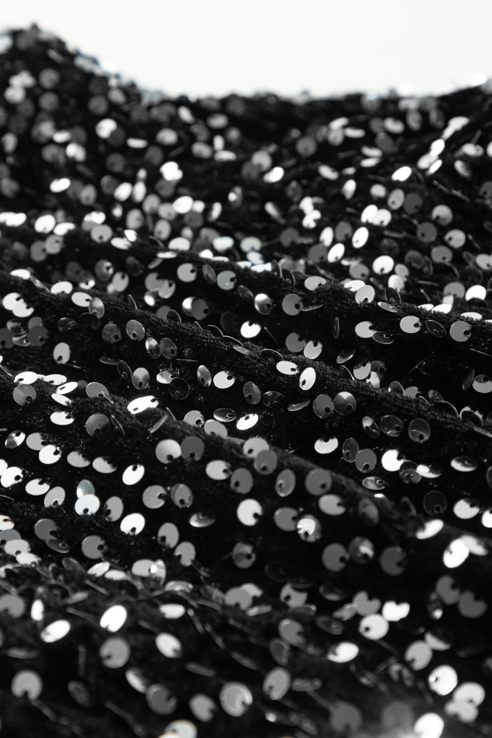 Black Sequin Cropped Jacket - Love Salve 