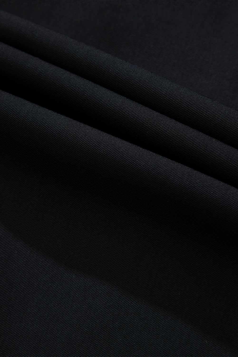 Sleek black zip-up jacket with tab sleeves - Love Salve 