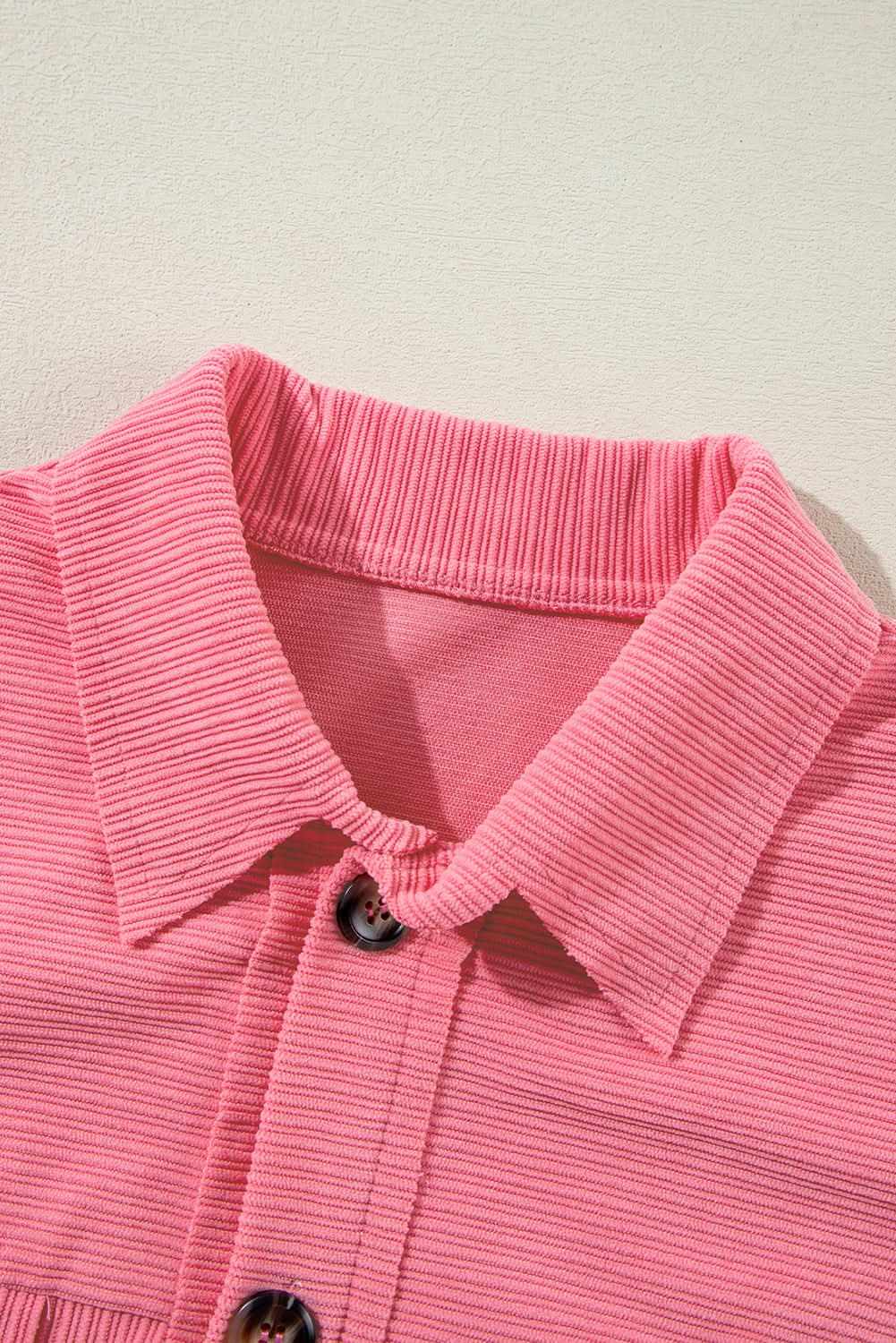 Bonbon corduroy button-up shacket - Love Salve 