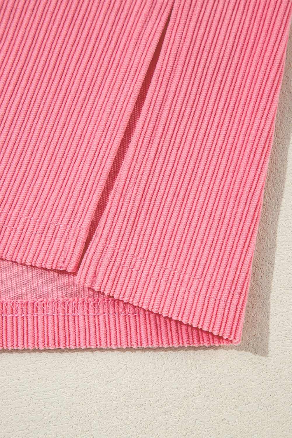 Bonbon corduroy button-up shacket - Love Salve 